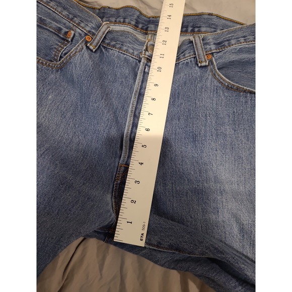 Levi's 501 Mens SZ 38x32 button fly denim Jeans  casual comfort norm core - Picture 10 of 11